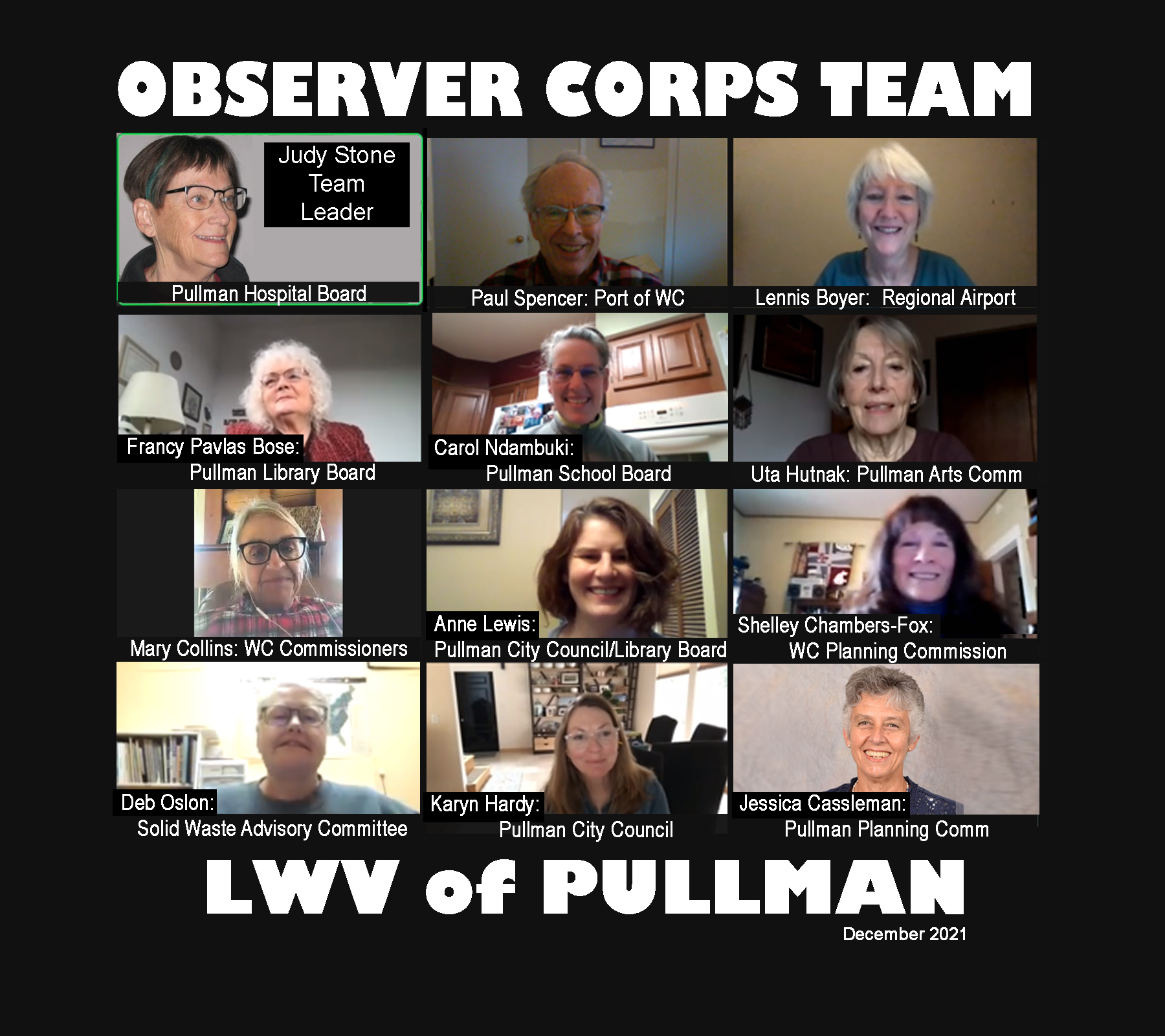 Picture of observer corp committee members