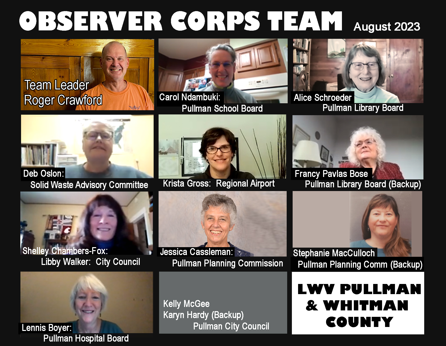 Picture of observer corp committee members